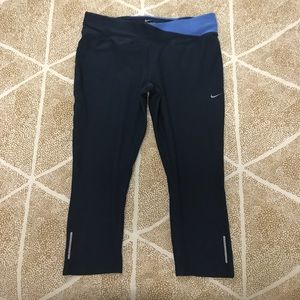 Navy Nike running leggings